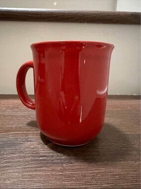 Pier 1 Red Ceramic Coffee Mug - Classic Everyday Cup